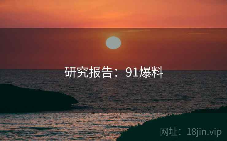 研究报告：91爆料